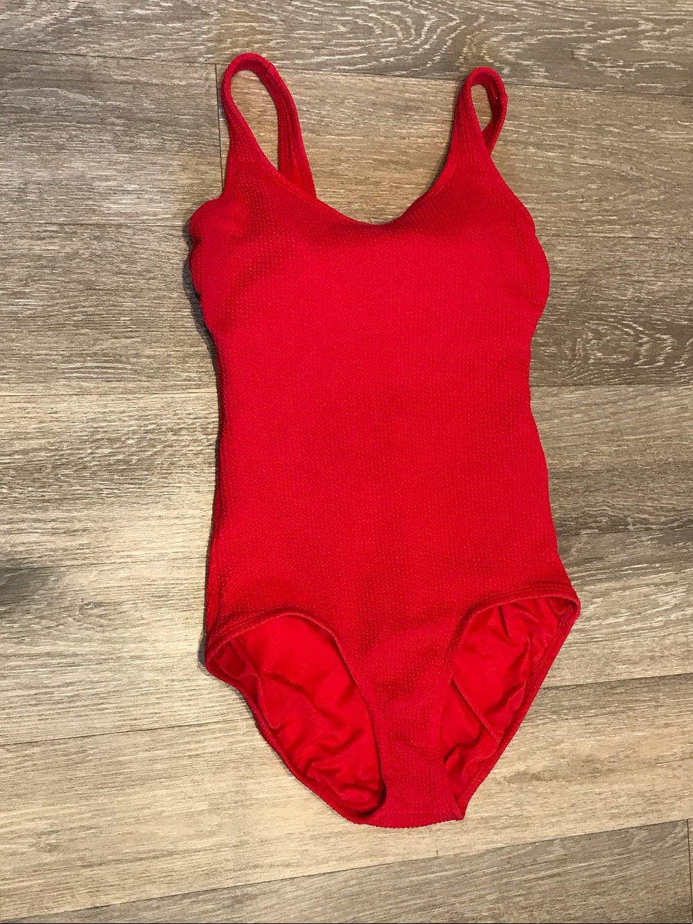 Time and Tru Bold Red One-Piece Swimsuit
